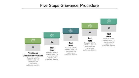 Five Steps Grievance Procedure Ppt PowerPoint Presentation Inspiration Slides Cpb Five Steps Grievance Procedure Ppt PowerPoint Presentation Inspiration Slides Cpb