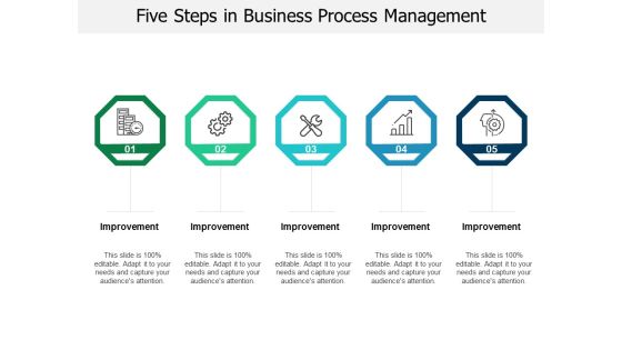 Five Steps In Business Process Management Ppt PowerPoint Presentation Portfolio Model Five Steps In Business Process Management Ppt PowerPoint Presentation Portfolio Model