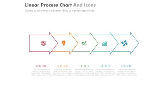 Five Steps Linear Arrows With Icons Powerpoint Slides Five Steps Linear Arrows With Icons Powerpoint Slides