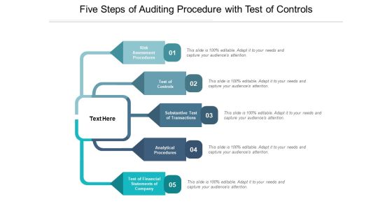Five Steps Of Auditing Procedure With Test Of Controls Ppt PowerPoint Presentation Gallery Pictures Five Steps Of Auditing Procedure With Test Of Controls Ppt PowerPoint Presentation Gallery Pictures