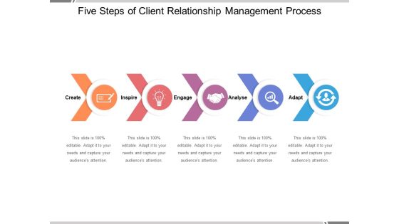 Five Steps Of Client Relationship Management Process Ppt PowerPoint Presentation Gallery Graphics Pictures PDF Five Steps Of Client Relationship Management Process Ppt PowerPoint Presentation Gallery Graphics Pictures PDF