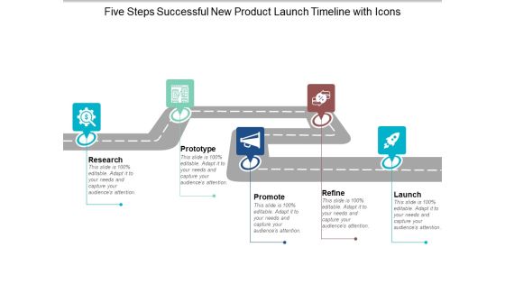 Five Steps Successful New Product Launch Timeline With Icons Ppt PowerPoint Presentation Summary Example File Five Steps Successful New Product Launch Timeline With Icons Ppt PowerPoint Presentation Summary Example File