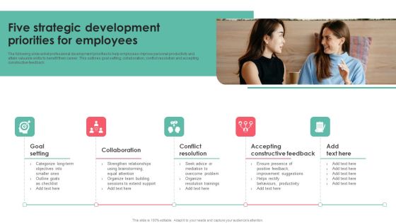 Five Strategic Development Priorities For Employees Structure PDF
