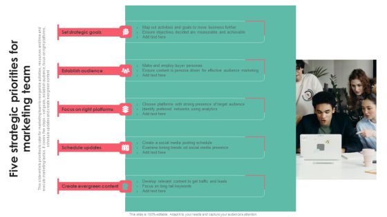 Five Strategic Priorities For Marketing Team Themes PDF Five Strategic Priorities For Marketing Team Themes PDF