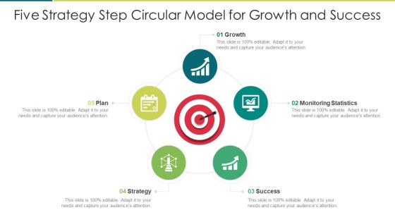 Five Strategy Step Circular Model For Growth And Success Clipart PDF Five Strategy Step Circular Model For Growth And Success Clipart PDF