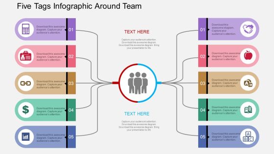 Five Tags Infographic Around Team Powerpoint Templates Five Tags Infographic Around Team Powerpoint Templates