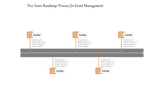 Five Years Roadmap Process For Event Management Ppt PowerPoint Presentation File Background Images PDF Five Years Roadmap Process For Event Management Ppt PowerPoint Presentation File Background Images PDF