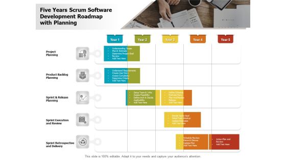 Five Years Scrum Software Development Roadmap With Planning Introduction Five Years Scrum Software Development Roadmap With Planning Introduction