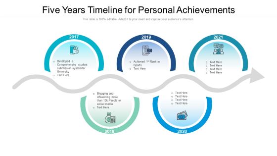 Five Years Timeline For Personal Achievements Ppt PowerPoint Presentation File Example Topics PDF Five Years Timeline For Personal Achievements Ppt PowerPoint Presentation File Example Topics PDF