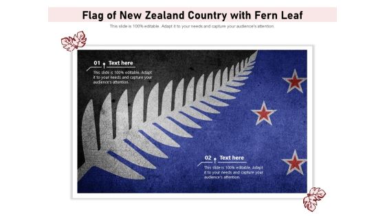 Flag Of New Zealand Country With Fern Leaf Ppt PowerPoint Presentation Show Picture PDF Flag Of New Zealand Country With Fern Leaf Ppt PowerPoint Presentation Show Picture PDF