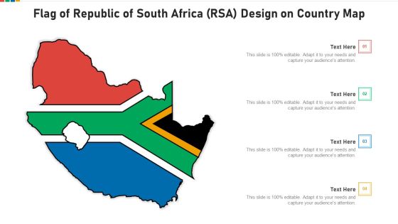 Flag Of Republic Of South Africa RSA Design On Country Map Guidelines PDF