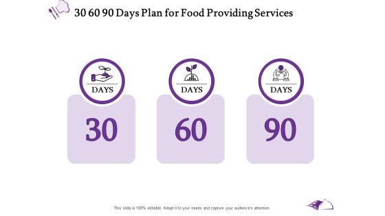 Food Providing Services 30 60 90 Days Plan For Food Providing Services Ppt PowerPoint Presentation Portfolio Slide Download PDF Food Providing Services 30 60 90 Days Plan For Food Providing Services Ppt PowerPoint Presentation Portfolio Slide Download PDF