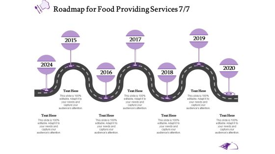 Food Providing Services Catering Menu For Food Providing Services Roadmap For Food Providing Services 2014 To 2020 Themes PDF