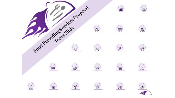 Food Providing Services Proposal Icons Slide Ppt PowerPoint Presentation Show PDF