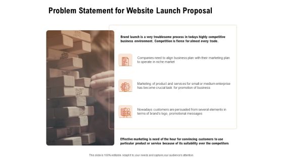 For Launching Company Site Problem Statement For Website Launch Proposal Information PDF For Launching Company Site Problem Statement For Website Launch Proposal Information PDF