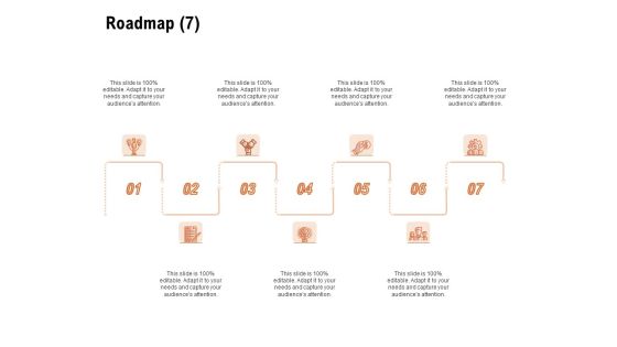 For Launching Company Site Roadmap Seven Flow Process Ppt PowerPoint Presentation Graphics PDF