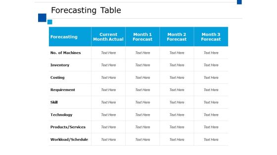 Forecasting Table Ppt PowerPoint Presentation Show Guide Forecasting Table Ppt PowerPoint Presentation Show Guide
