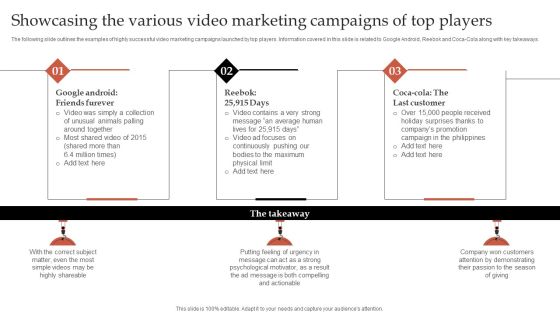 Formulating Robust Branding Strategies To Effectively Combat Showcasing The Various Video Marketing Campaigns Microsoft PDF Formulating Robust Branding Strategies To Effectively Combat Showcasing The Various Video Marketing Campaigns Microsoft PDF