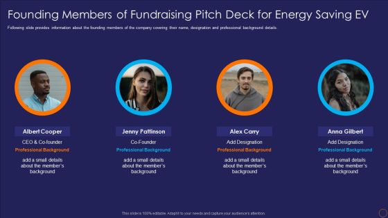 Founding Members Of Fundraising Pitch Deck For Energy Saving EV Ppt Layouts Grid PDF Founding Members Of Fundraising Pitch Deck For Energy Saving EV Ppt Layouts Grid PDF