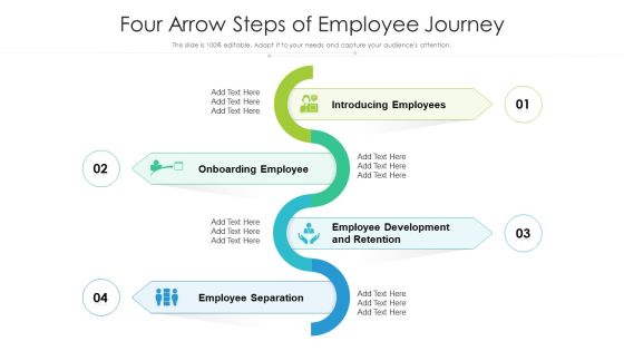 Four Arrow Steps Of Employee Journey Ppt PowerPoint Presentation File Icon PDF Four Arrow Steps Of Employee Journey Ppt PowerPoint Presentation File Icon PDF
