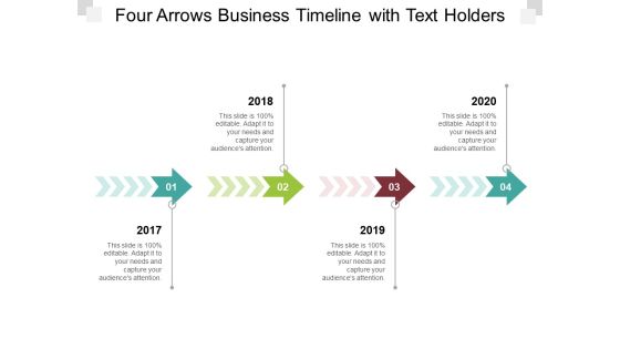 Four Arrows Business Timeline With Text Holders Ppt PowerPoint Presentation Model Graphics Template Four Arrows Business Timeline With Text Holders Ppt PowerPoint Presentation Model Graphics Template