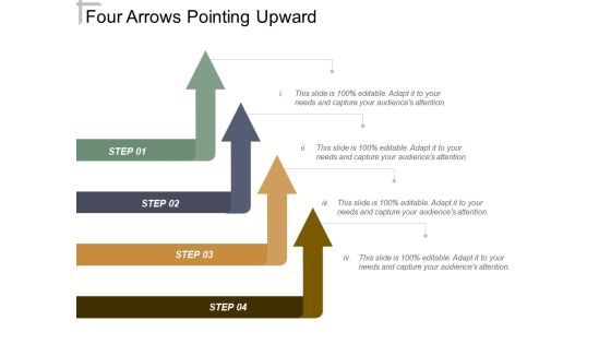 Four Arrows Pointing Upward Ppt PowerPoint Presentation Portfolio Tips