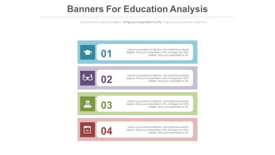Four Banners For Knowledge Management Strategy Powerpoint Template Four Banners For Knowledge Management Strategy Powerpoint Template