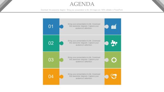 Four Business Agenda Steps With Icons Powerpoint Slides Four Business Agenda Steps With Icons Powerpoint Slides