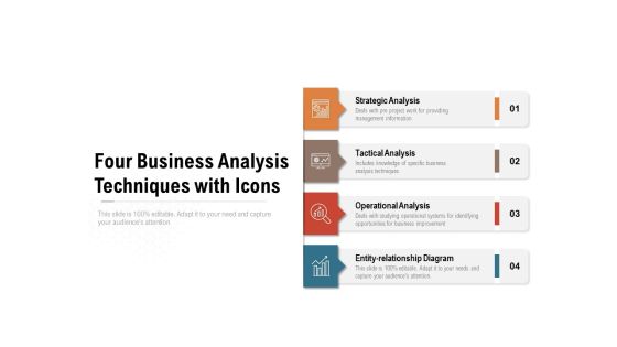 Four Business Analysis Techniques With Icons Ppt PowerPoint Presentation Infographics Icons Four Business Analysis Techniques With Icons Ppt PowerPoint Presentation Infographics Icons