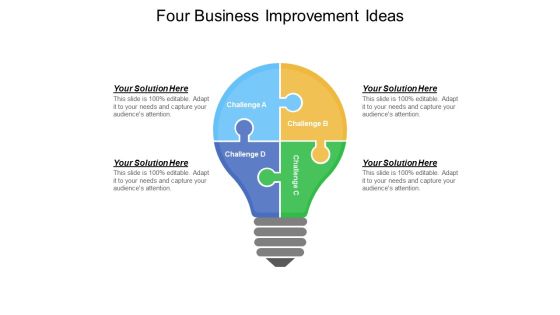 Four Business Improvement Ideas Ppt PowerPoint Presentation Icon Slide Portrait Four Business Improvement Ideas Ppt PowerPoint Presentation Icon Slide Portrait