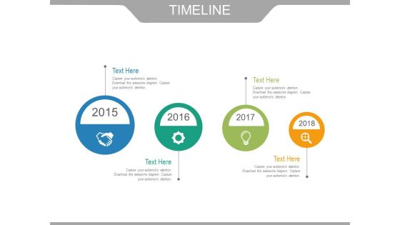 Four Circles With Icons Timeline Design Powerpoint Slides Four Circles With Icons Timeline Design Powerpoint Slides