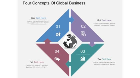 Four Concepts Of Global Business Powerpoint Templates Four Concepts Of Global Business Powerpoint Templates