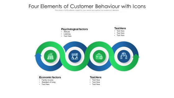 Four Elements Of Customer Behaviour With Icons Ppt PowerPoint Presentation Gallery Example Introduction PDF Four Elements Of Customer Behaviour With Icons Ppt PowerPoint Presentation Gallery Example Introduction PDF