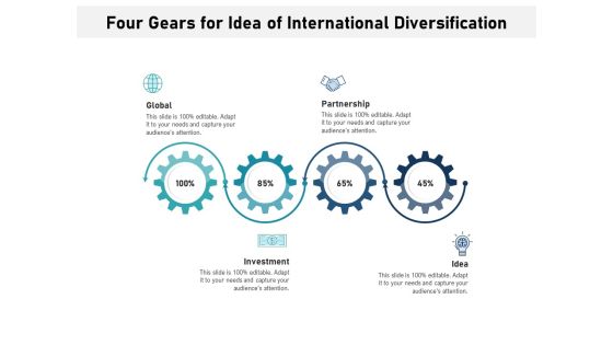Four Gears For Idea Of International Diversification Ppt PowerPoint Presentation Styles Design Templates PDF Four Gears For Idea Of International Diversification Ppt PowerPoint Presentation Styles Design Templates PDF