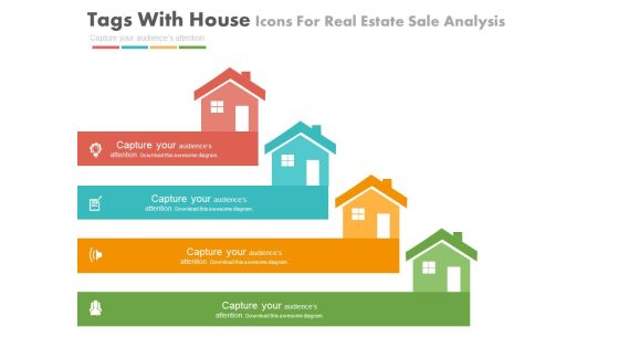 Four House Tags For Real Estate Market Powerpoint Slides Four House Tags For Real Estate Market Powerpoint Slides