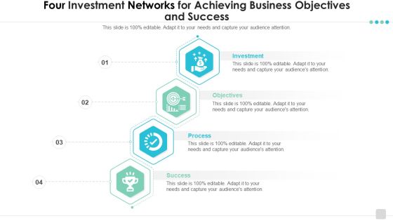 Four Investment Networks For Achieving Business Objectives And Success Ideas PDF