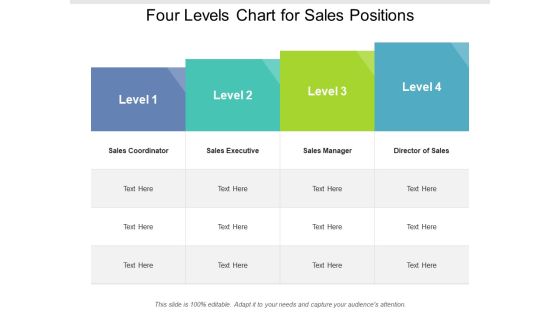 Four Levels Chart For Sales Positions Ppt PowerPoint Presentation Show Four Levels Chart For Sales Positions Ppt PowerPoint Presentation Show