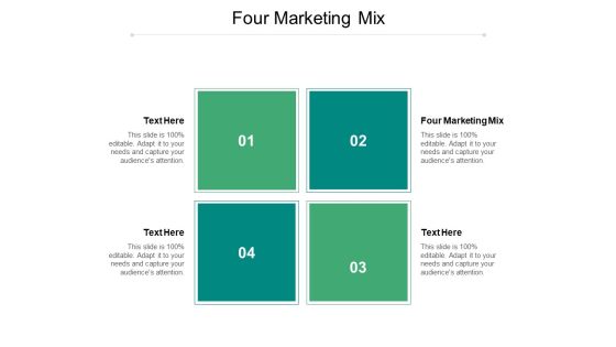 Four Marketing Mix Ppt PowerPoint Presentation Model Summary Cpb Four Marketing Mix Ppt PowerPoint Presentation Model Summary Cpb