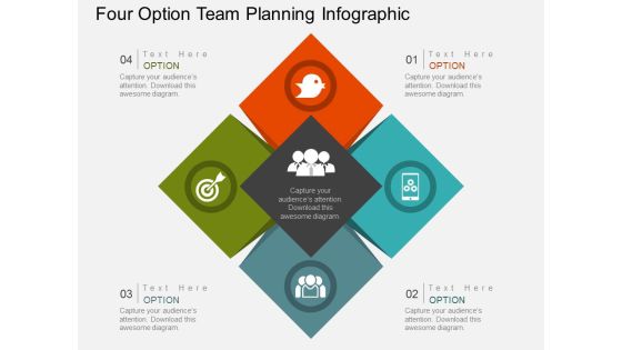 Four Option Team Planning Infographic Powerpoint Template Four Option Team Planning Infographic Powerpoint Template