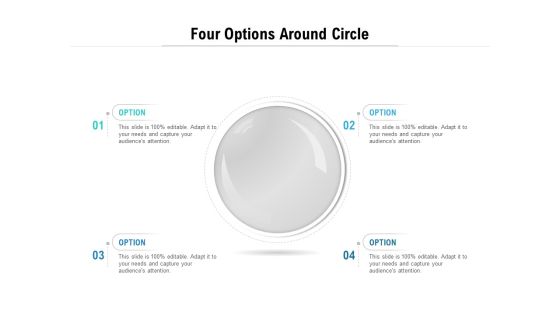 Four Options Around Circle Ppt PowerPoint Presentation File Graphics PDF