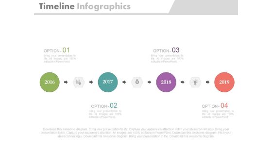 Four Options Linear Timeline For Business Planning Powerpoint Slides Four Options Linear Timeline For Business Planning Powerpoint Slides