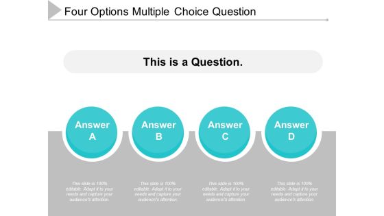 Four Options Multiple Choice Question Ppt Powerpoint Presentation Layouts File Formats