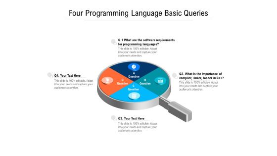 Four Programming Language Basic Queries Ppt PowerPoint Presentation Gallery Example File PDF Four Programming Language Basic Queries Ppt PowerPoint Presentation Gallery Example File PDF