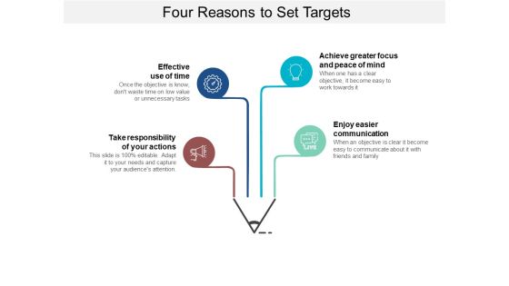 Four Reasons To Set Targets Ppt PowerPoint Presentation Model Graphics Download Four Reasons To Set Targets Ppt PowerPoint Presentation Model Graphics Download