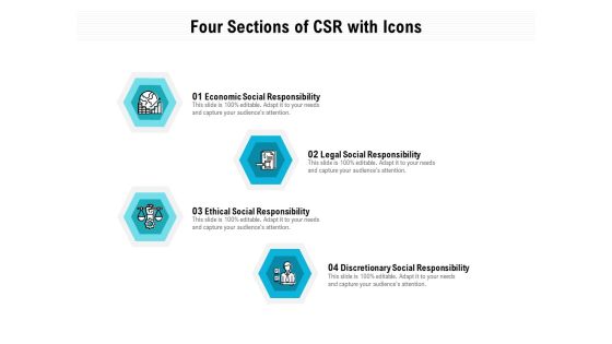 Four Sections Of CSR With Icons Ppt PowerPoint Presentation File Guidelines PDF Four Sections Of CSR With Icons Ppt PowerPoint Presentation File Guidelines PDF