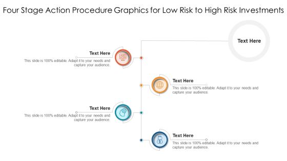 Four Stage Action Procedure Graphics For Low Risk To High Risk Investments Icons PDF Four Stage Action Procedure Graphics For Low Risk To High Risk Investments Icons PDF