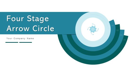 Four Stage Arrow Circle Implement Evaluate Ppt PowerPoint Presentation Complete Deck With Slides