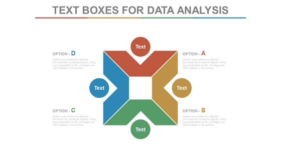 Four Staged Competitive Analysis Model Powerpoint Template