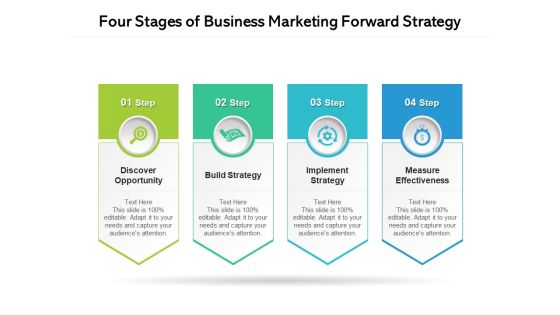 Four Stages Of Business Marketing Forward Strategy Ppt PowerPoint Presentation File Professional PDF