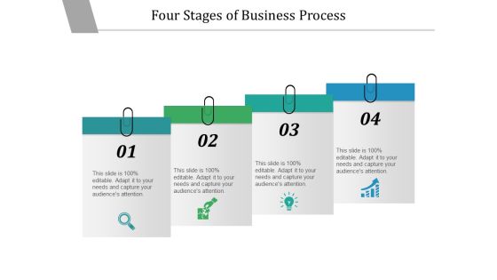 Four Stages Of Business Process Ppt PowerPoint Presentation Summary Graphic Tips